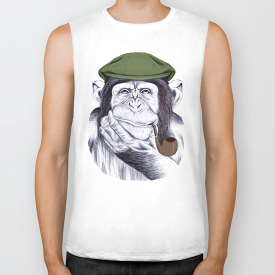 Wise Mr. Chimp Biker Tank