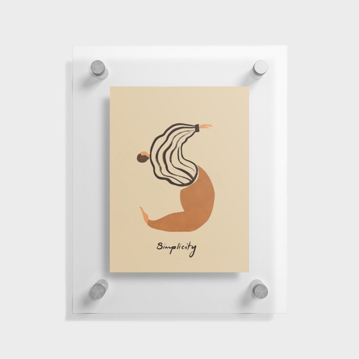 S for Simplicity Floating Acrylic Print