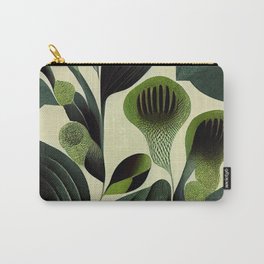 Organic Green Elements Carry-All Pouch | Spring, Growth, Outdoors, Branches, Drawing, Life, Flora, Greenery, Organic, Foliage 