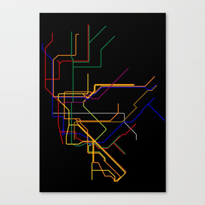 New York Lines Canvas Print