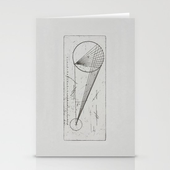 Etched print no. 1 Stationery Cards