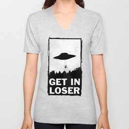 Get In Loser V Neck T Shirt