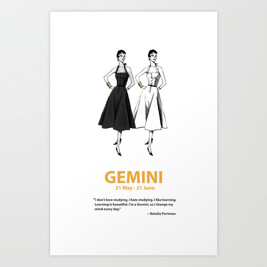 Gemini Art Print