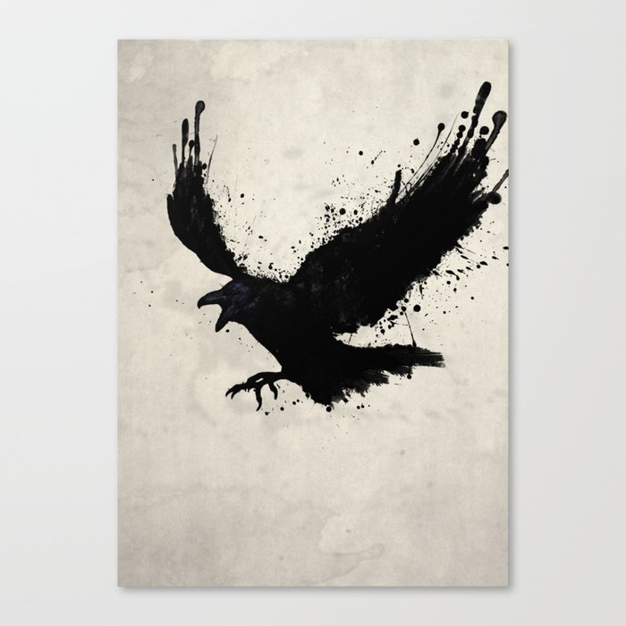 Raven Canvas Print
