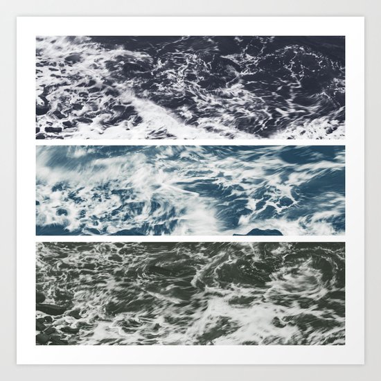 SaltWater Tryptych Variation II Art Print
