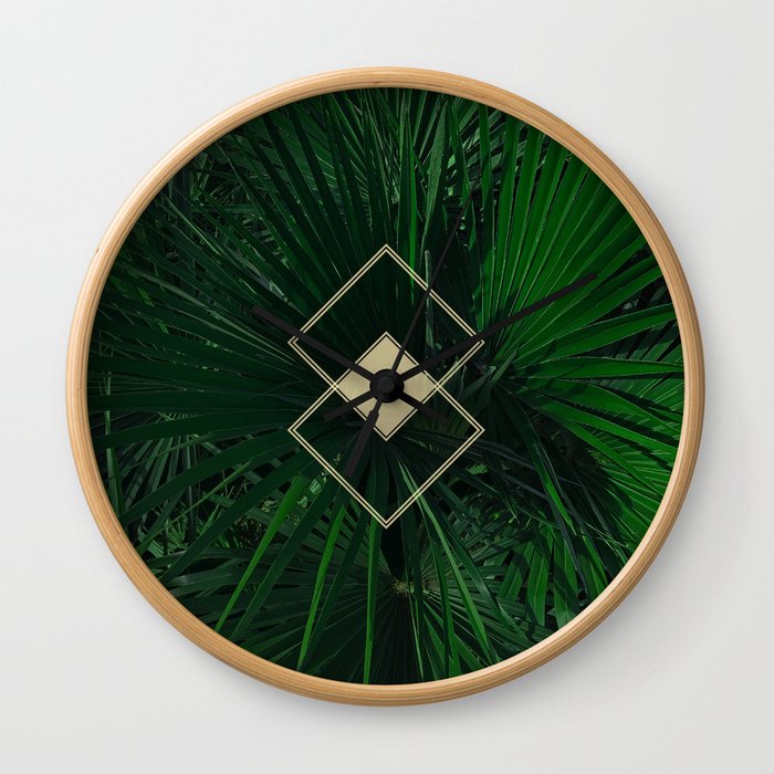 Green Geometry (without frame) Wall Clock