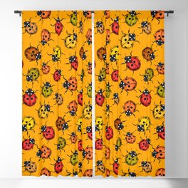 Colorful ladybugs Blackout Curtain