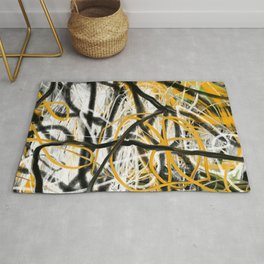 bstract Painting 115. Contemporary Art.  Area & Throw Rug