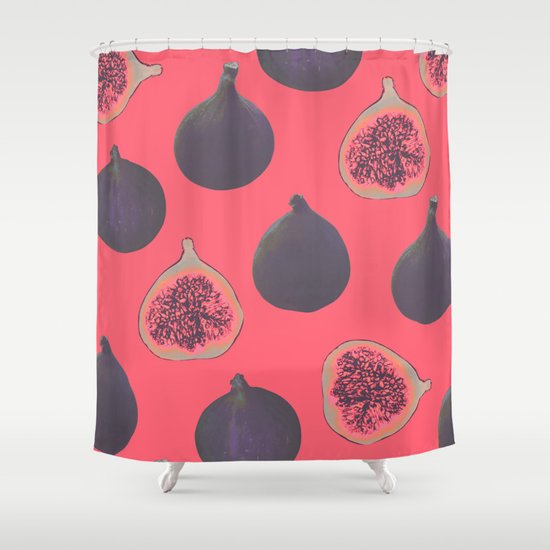 Fig pattern Shower Curtain