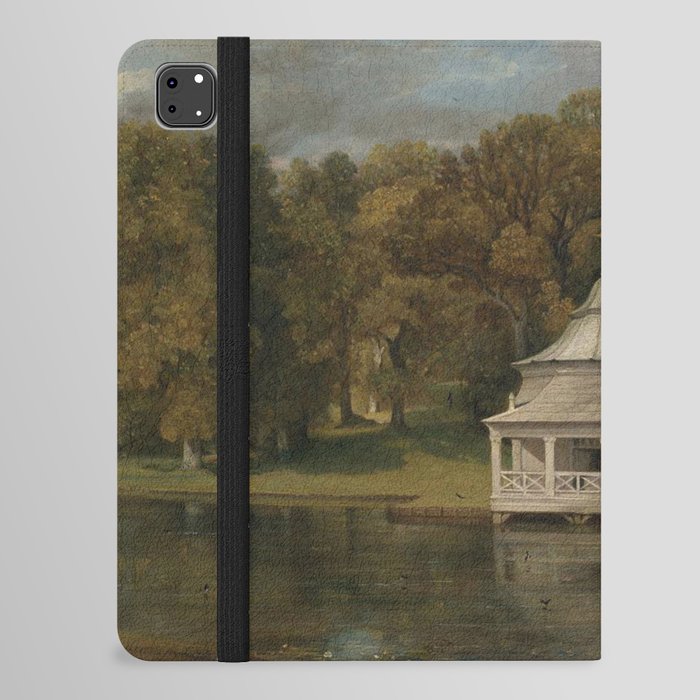 House by a lake by John Constable iPad Folio Case