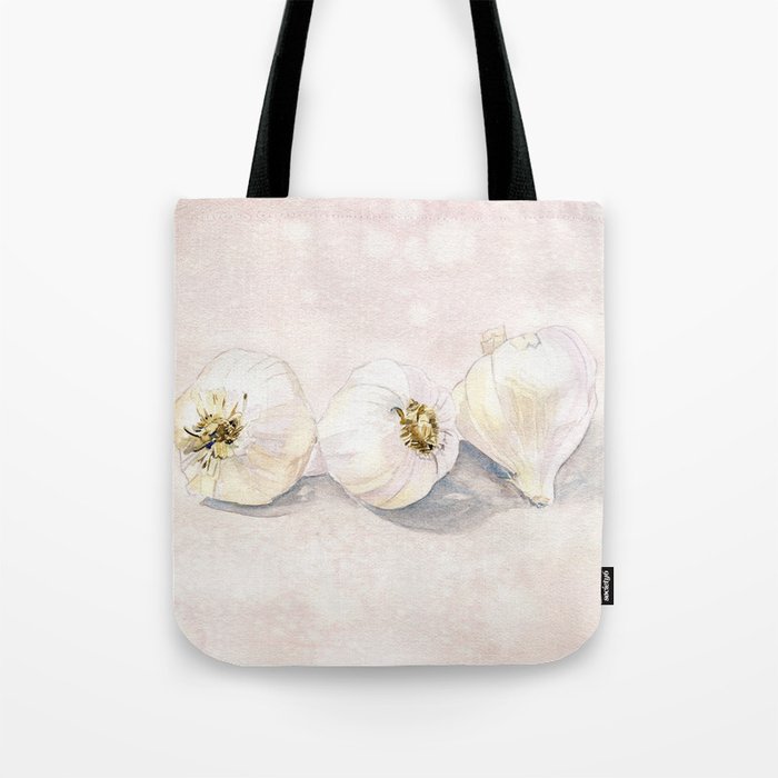 Garlic Watercolor Tote Bag