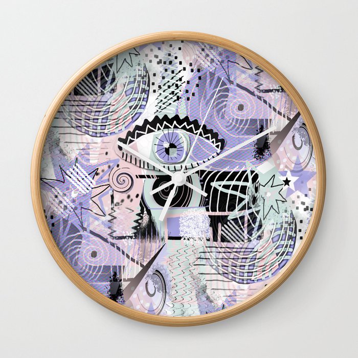 Limited Palette Contemporary Abstract Wall Clock