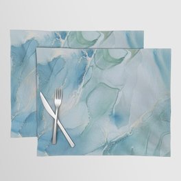 Abstract hand painted alcohol ink texture  Placemat