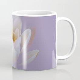 Gorgeous Floral Design Water Lilly in Lilly Pond, Lilac Purple Background Coffee Mug