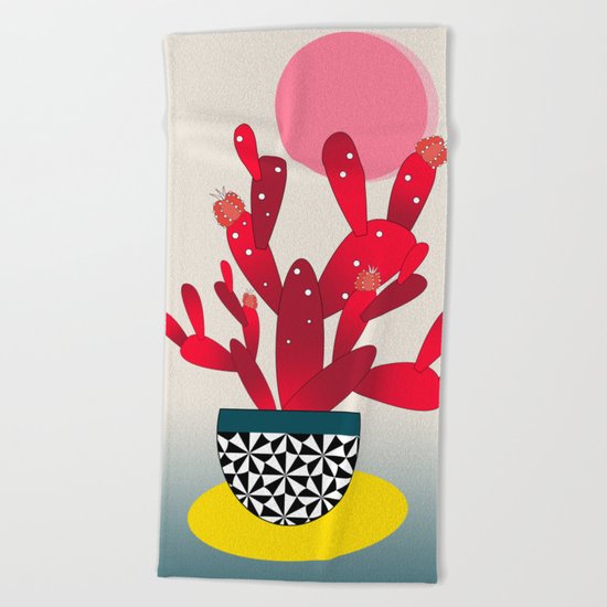 Cactus 4 Beach Towel