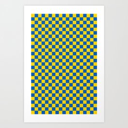 Ukrainian Flag Pattern Art Print