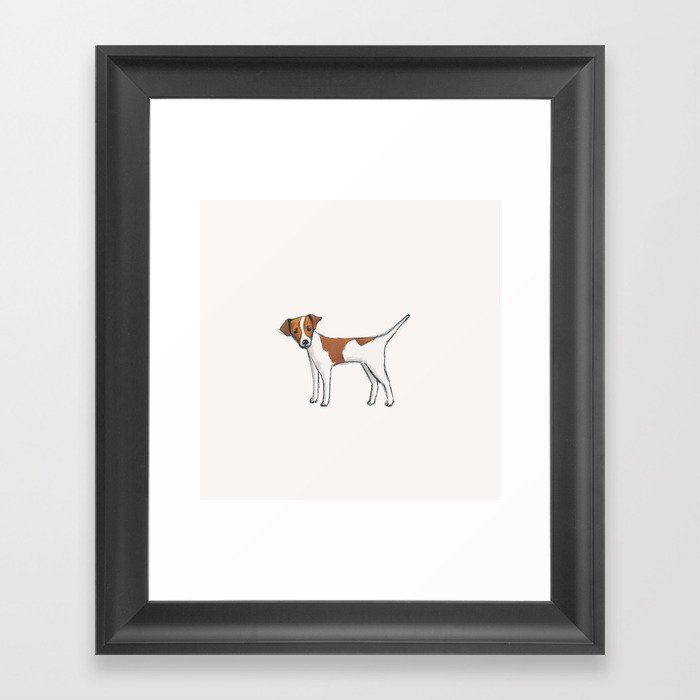 Russ the dog Framed Art Print
