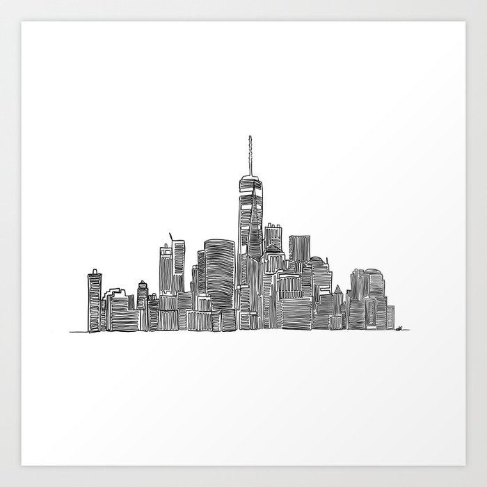 New York Skyline Art Print