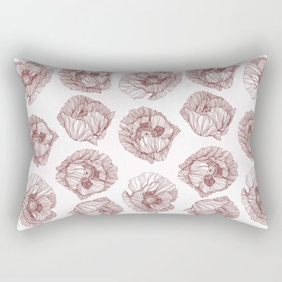 Poppies Rectangular Pillow