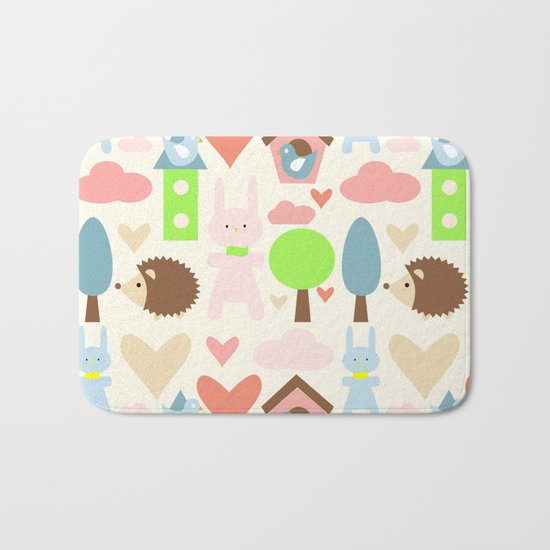 Bunny fun land Bath Mat