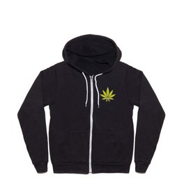 Cannabis Leaf Zip Hoodie