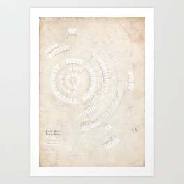 Greek Myth Family Spiral (INFOGRAPHIC) Art Print