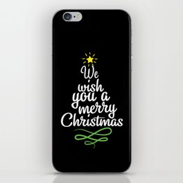 We Wish You A Merry Christmas iPhone Skin