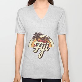 Fiji beach city V Neck T Shirt