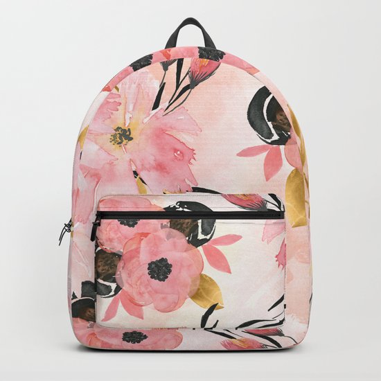 Night Meadow Blush Pink Backpack