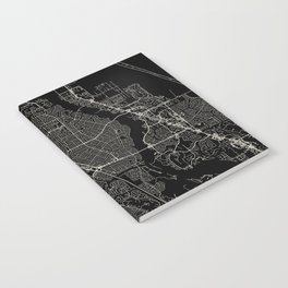 USA, Port St. Lucie - Black and White City Map Notebook