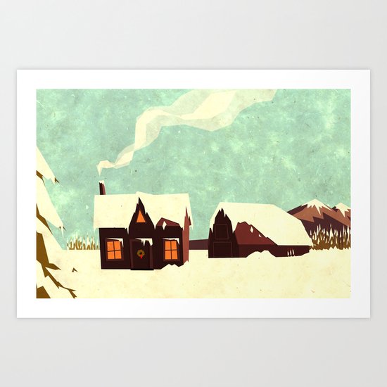 The loving home of Bunny Lebowski Art Print