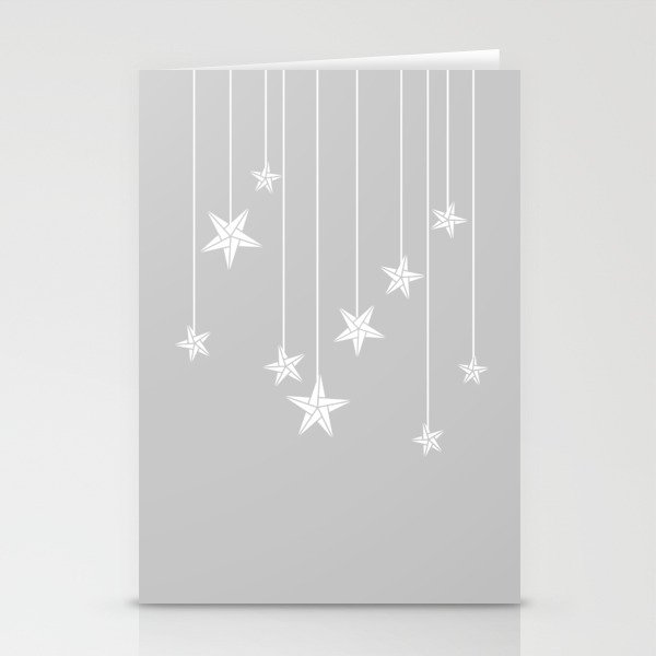 hanging stars stationery cards