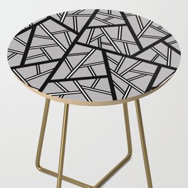 Abstract geometric pattern - gray. Side Table