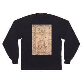 Antique 18th Century French Beauvais Grotesque Tapestry Long Sleeve T-shirt