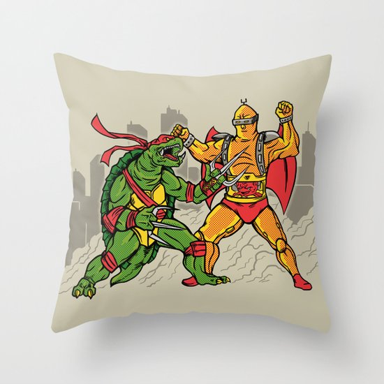 Teenage Mutant Gamera Ninja Throw Pillow