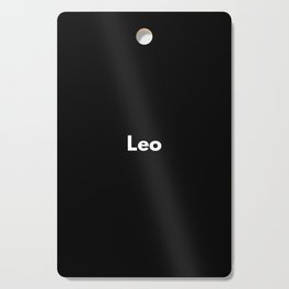 Leo, Leo Sign, Black Cutting Board