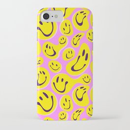 Distorted Smiley  Face iPhone Case