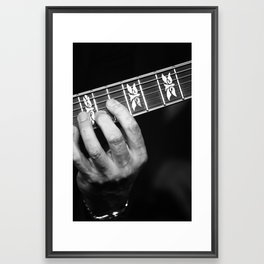 Guitar Hand Framed Art Print