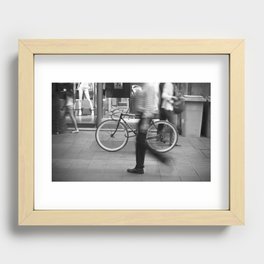 Bicycle is waiting for you Recessed Framed Print