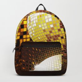 Golden disco ball Backpack