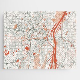 Strasbourg City Map of France - Bohemian Jigsaw Puzzle