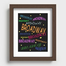 Broadway Recessed Framed Print