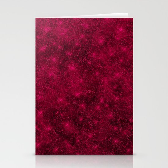 Sequin series red Stationery Cards