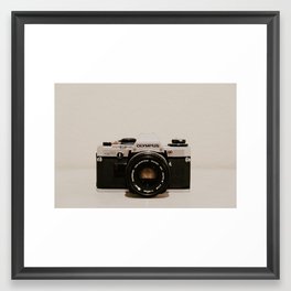 Vintage Film Camera Framed Art Print | Retro, Vintage, Oldschool, Fineart, Beautiful, Color, Digital, Lens, Curated, Photo 