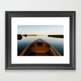 Summer Mornings On The Lake Framed Art Print