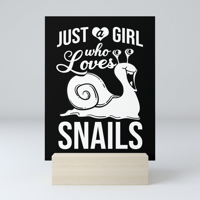 Giant African Snail Tiger Slug Achatina Pet Mini Art Print