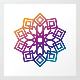Arabic Geometrical Pattern Art Print