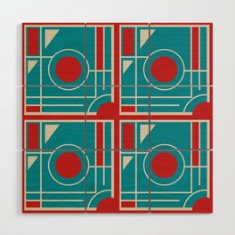 Art Deco Tile No. 2b - Color Wood Wall Art