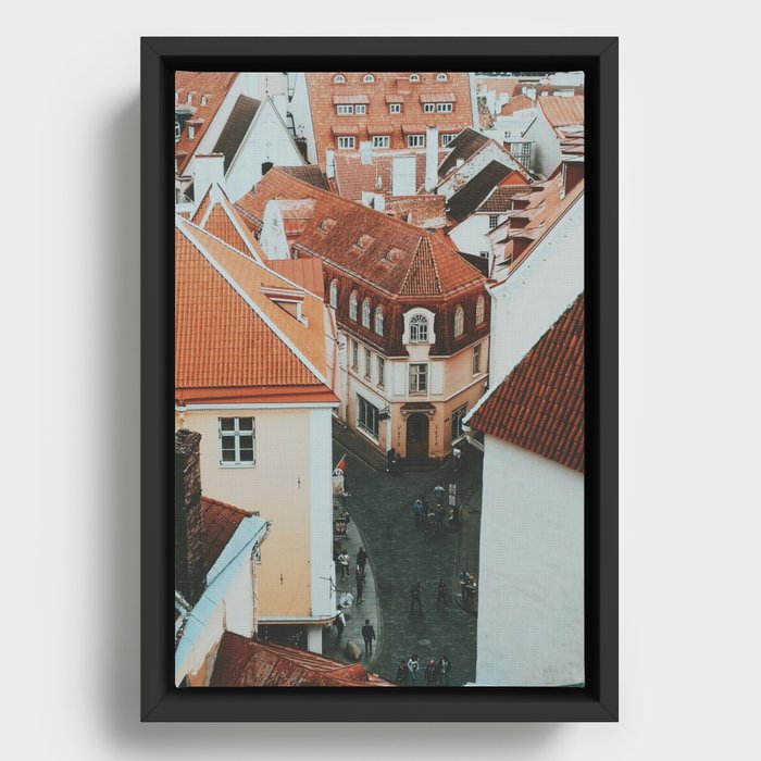 Tallinn Old Town Framed Canvas