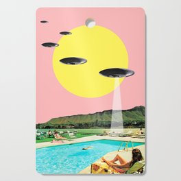 Invasion on vacation (UFO in Hawaii) Cutting Board